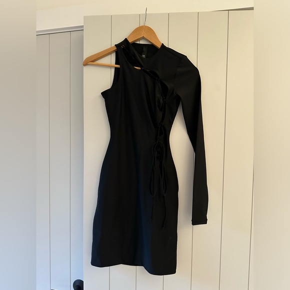 Skims A-Symmetrical Lace-Up Mini Dress, XS - Picture 2 of 5